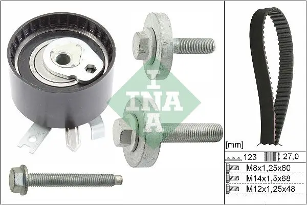 Kit de courroie crantée INA 530 0197 10